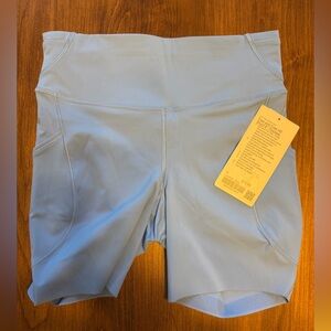 Lululemon fast and free shorts. 6”. NWT Size 8. Pool blue